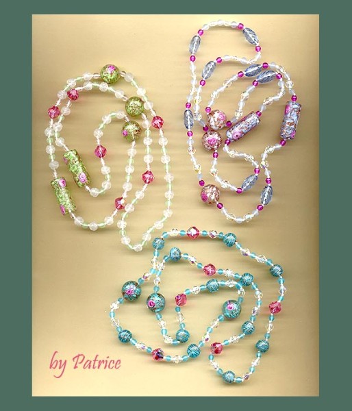 Modern Sommerso Bead Necklaces